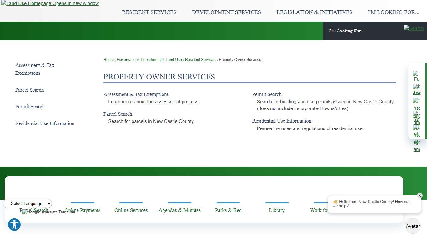 Property Owner Services | New Castle County, DE - Official Website