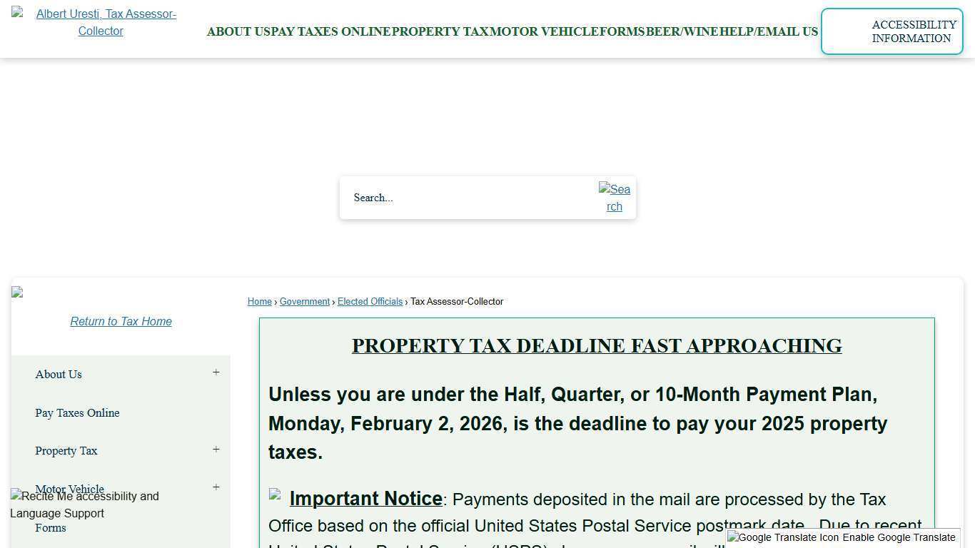 Bexar County Tax Assessor-Collector, Albert Uresti | Bexar County, TX - Official Website